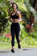 ALEXIS REN Out Jogging in Hawaii 03/26/2020