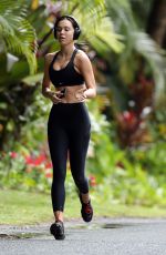 ALEXIS REN Out Jogging in Hawaii 03/26/2020