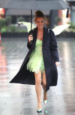 AMANDA HOLDEN as Tinkerbell Leaves Heart Radio in London 03/05/2020