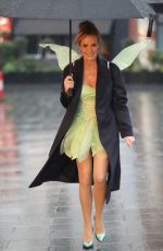 AMANDA HOLDEN as Tinkerbell Leaves Heart Radio in London 03/05/2020