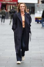 AMANDA HOLDEN Leaves Breakfast Radio Studios in London 03/13/2020