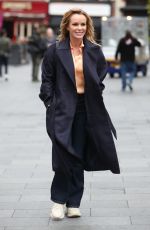 AMANDA HOLDEN Leaves Breakfast Radio Studios in London 03/13/2020