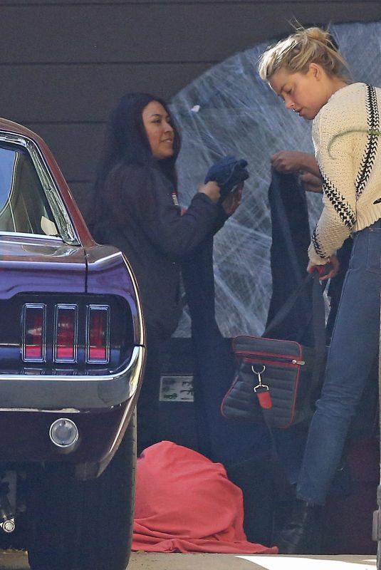 AMBER HEARD and BIANCA BUTTI Clean Out Their Garage in Los Angeles 03/27/2020