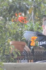 AMBER HEARD and BIANCA BUTTI Out Gardening at Her Home in Los Angeles 03/28/2020