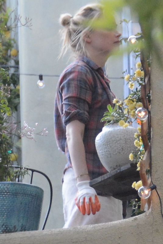 AMBER HEARD and BIANCA BUTTI Out Gardening at Her Home in Los Angeles 03/28/2020