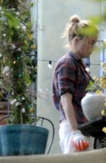 AMBER HEARD and BIANCA BUTTI Out Gardening at Her Home in Los Angeles 03/28/2020
