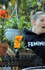 AMBER HEARD and BIANCA BUTTI Out Gardening at Her Home in Los Angeles 03/28/2020
