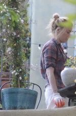 AMBER HEARD and BIANCA BUTTI Out Gardening at Her Home in Los Angeles 03/28/2020