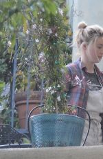 AMBER HEARD and BIANCA BUTTI Out Gardening at Her Home in Los Angeles 03/28/2020