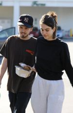 AMELIA HAMLIN and Mercer Wiederhorn Out in West Hollywood 02/29/2020