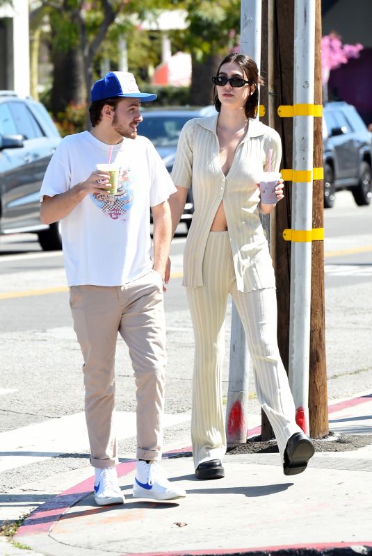 AMELIA HAMLIN and Mercer Wiederhorn Out in West Hollywood 03/11/2020