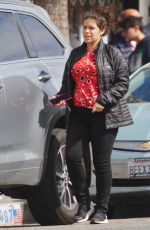 AMERICA FERRERA Makeup-free Out in Studio City 03/07/2020