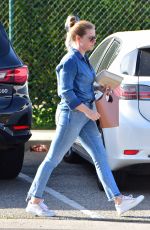 AMY ADAMS in Double Denim Out in Beverly Hills 03/04/2020