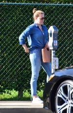 AMY ADAMS in Double Denim Out in Beverly Hills 03/04/2020