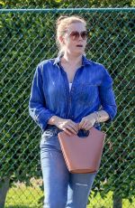 AMY ADAMS in Double Denim Out in Beverly Hills 03/04/2020