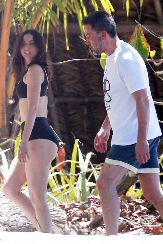 ANA DE ARMAS and Ben Affleck Out at a Beach in Costa Rica 03/12/2020