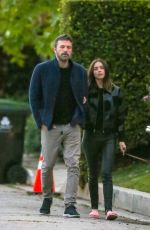 ANA DE ARMAS and Ben Affleck Out with Their Dog in Brentwood 03/22/2020