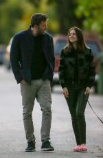 ANA DE ARMAS and Ben Affleck Out with Their Dog in Brentwood 03/22/2020
