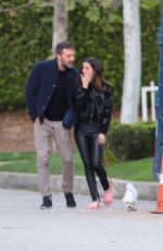ANA DE ARMAS and Ben Affleck Out with Their Dog in Brentwood 03/22/2020