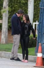ANA DE ARMAS and Ben Affleck Out with Their Dog in Brentwood 03/22/2020
