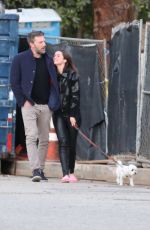 ANA DE ARMAS and Ben Affleck Out with Their Dog in Brentwood 03/22/2020