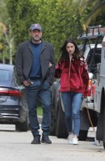 ANA DE ARMAS and Ben Affleck Out with Their Dog in Brentwood 03/28/2020