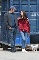 ANA DE ARMAS and Ben Affleck Out with Their Dog in Brentwood 03/28/2020