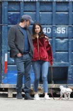 ANA DE ARMAS and Ben Affleck Out with Their Dog in Brentwood 03/28/2020