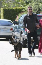 ANA DE ARMAS and Ben Affleck Out with Their Dog in Brentwood 03/30/2020