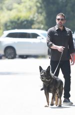 ANA DE ARMAS and Ben Affleck Out with Their Dog in Brentwood 03/30/2020