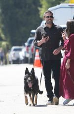 ANA DE ARMAS and Ben Affleck Out with Their Dog in Brentwood 03/30/2020