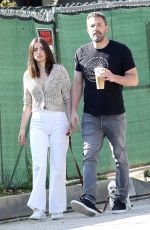 ANA DE ARMAS and Ben Affleck Out with Their Dog in Los Angeles 03/21/2020