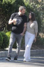 ANA DE ARMAS and Ben Affleck Out with Their Dog in Los Angeles 03/21/2020