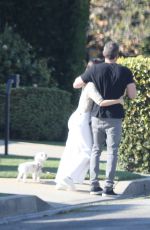 ANA DE ARMAS and Ben Affleck Out with Their Dog in Los Angeles 03/21/2020