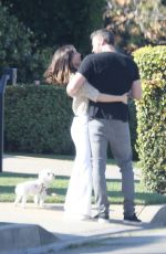 ANA DE ARMAS and Ben Affleck Out with Their Dog in Los Angeles 03/21/2020