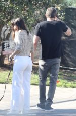 ANA DE ARMAS and Ben Affleck Out with Their Dog in Los Angeles 03/21/2020