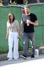 ANA DE ARMAS and Ben Affleck Out with Their Dog in Los Angeles 03/21/2020