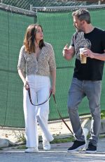ANA DE ARMAS and Ben Affleck Out with Their Dog in Los Angeles 03/21/2020