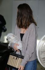 ANA DE ARMAS Out House Hunting with Her Dog in Venice Beach 03/13/2020