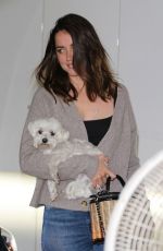 ANA DE ARMAS Out House Hunting with Her Dog in Venice Beach 03/13/2020