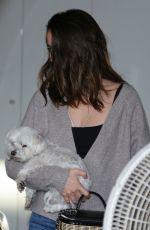 ANA DE ARMAS Out House Hunting with Her Dog in Venice Beach 03/13/2020
