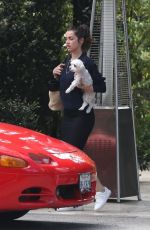ANA DE ARMAS Out with Her Dog in Los Angeles 03/15/2020