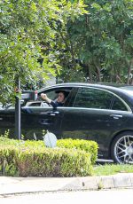 ANA DE ARMAS Taking a Cruise in Her New Mercedes Out in Los Angeles 03/15/2020
