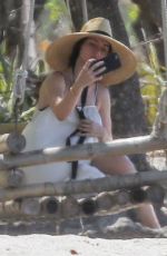 ANA DE ARMAS Taking Selfies at a Beach in Costa Rica 03/11/2020