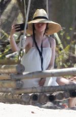 ANA DE ARMAS Taking Selfies at a Beach in Costa Rica 03/11/2020