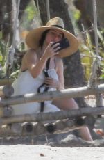 ANA DE ARMAS Taking Selfies at a Beach in Costa Rica 03/11/2020