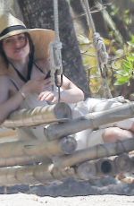 ANA DE ARMAS Taking Selfies at a Beach in Costa Rica 03/11/2020