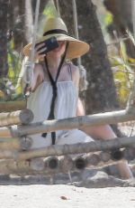 ANA DE ARMAS Taking Selfies at a Beach in Costa Rica 03/11/2020