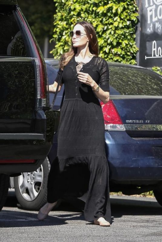 ANGELINA JOLIE Out and About in Los Angeles 03/08/2020