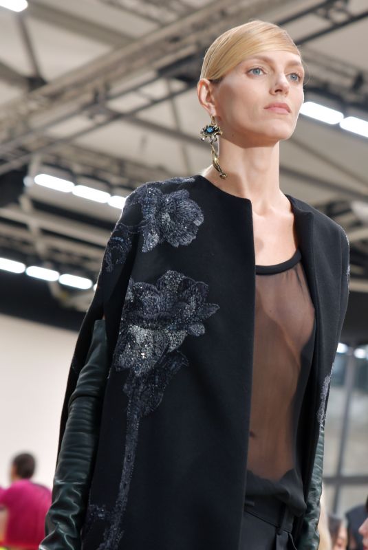 ANJA RUBIK at Valentino Runway Showat Paris Fashion Week 03/01/2020